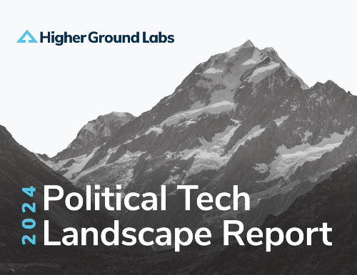 Higher Ground Labs' 2024 Political Tech Landscape Report: "Scale alone is not enough"